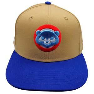 New Era 59FIFTY Chicago Cubs 1990 All Star Game Side Patch Hat Tan Blue 7 3/8